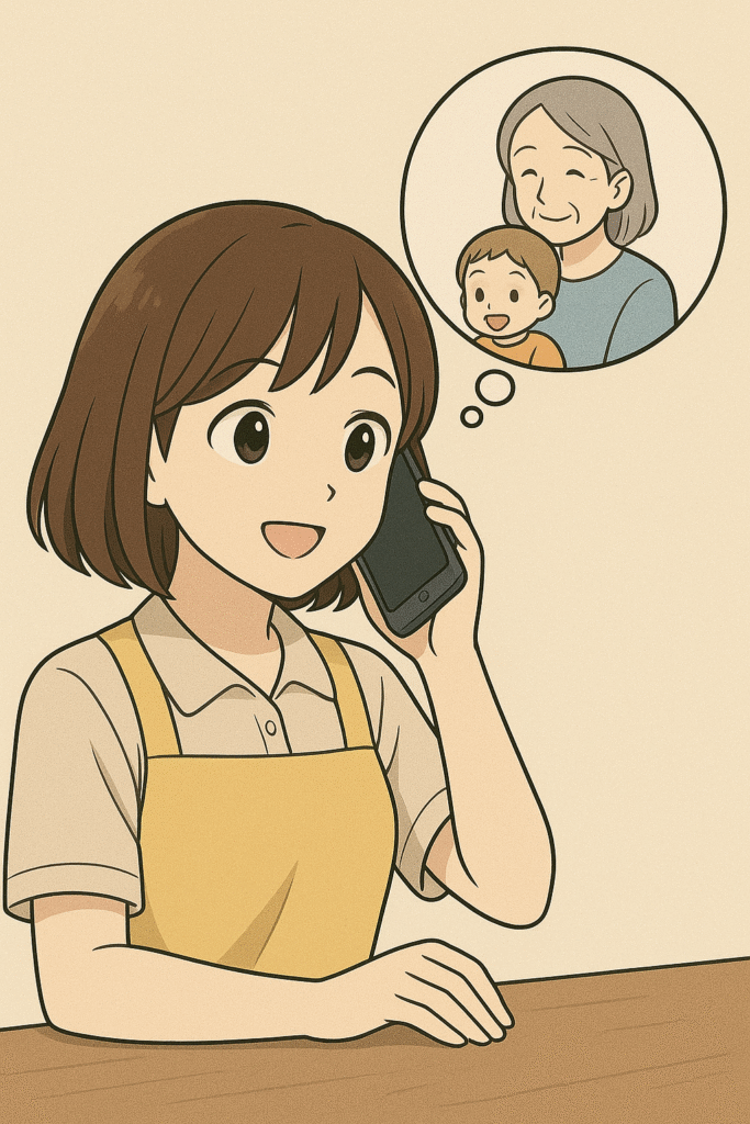 ベビーシッターに依頼している女性